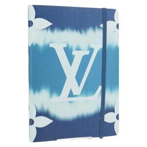 LOUIS VUITTON Monogram Escal Kaye Clemence Note Cover Blue DF0210 Auth gh1624M